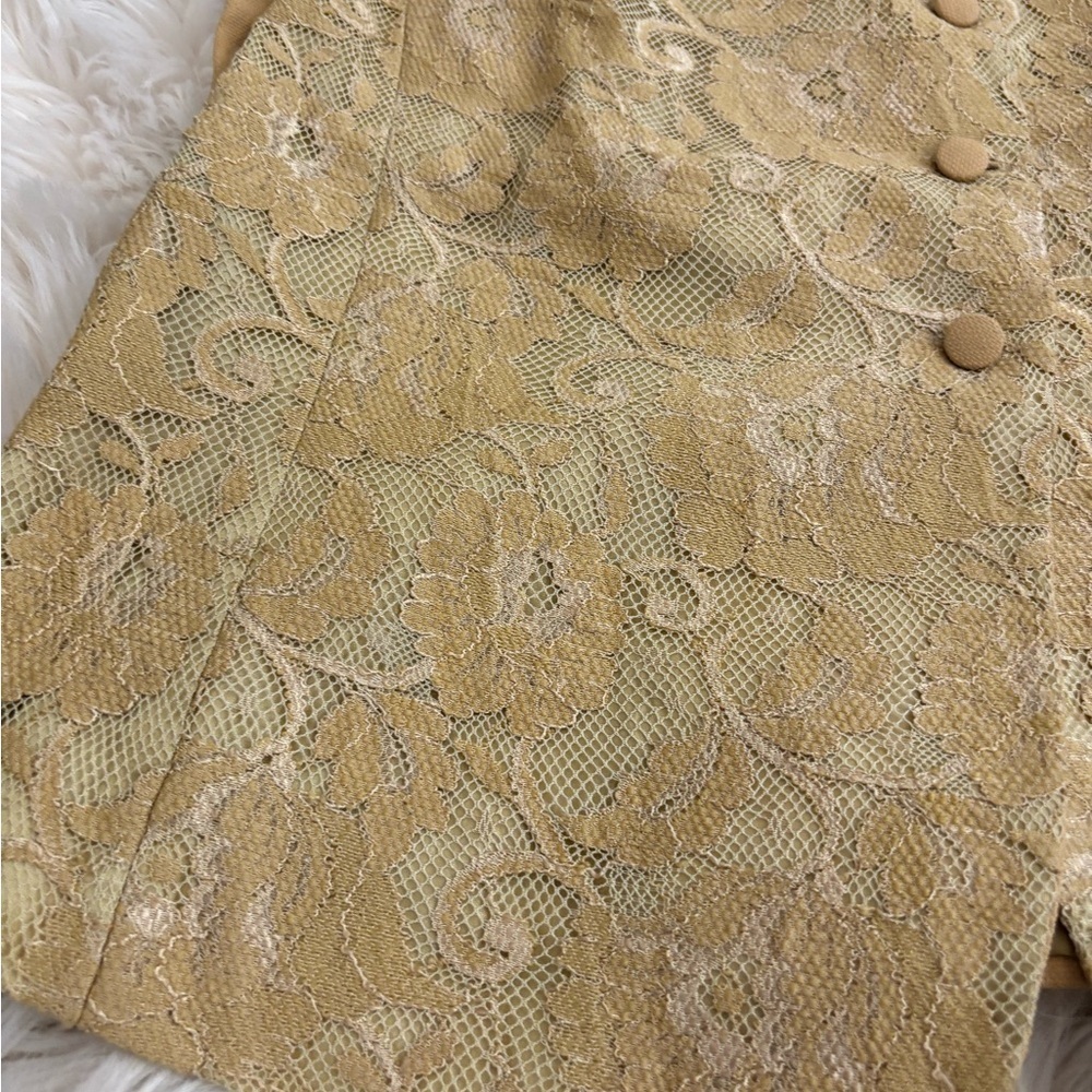 Vintage Made in Italy Vest Lace Size Large - Picture 11 of 12